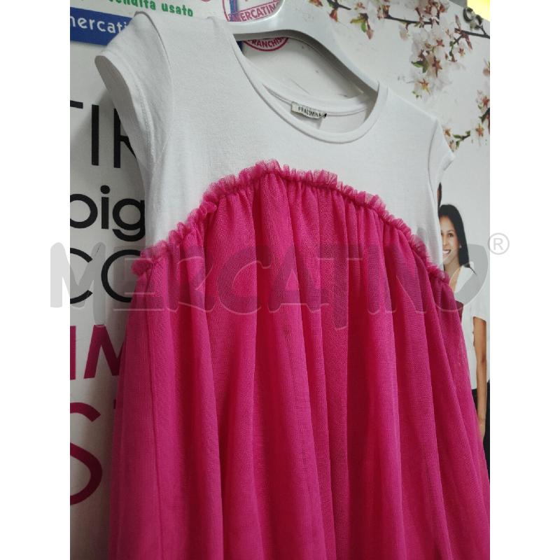 VESTITO BAMBINA BIANC FUCSIA FRACOMINA | Mercatino dell'Usato Atripalda 3