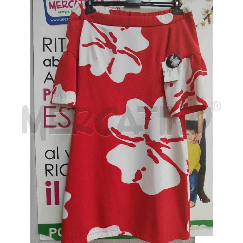 VESTITO DONNA BIANCO ROSSO EMME | Mercatino dell'Usato Atripalda 1