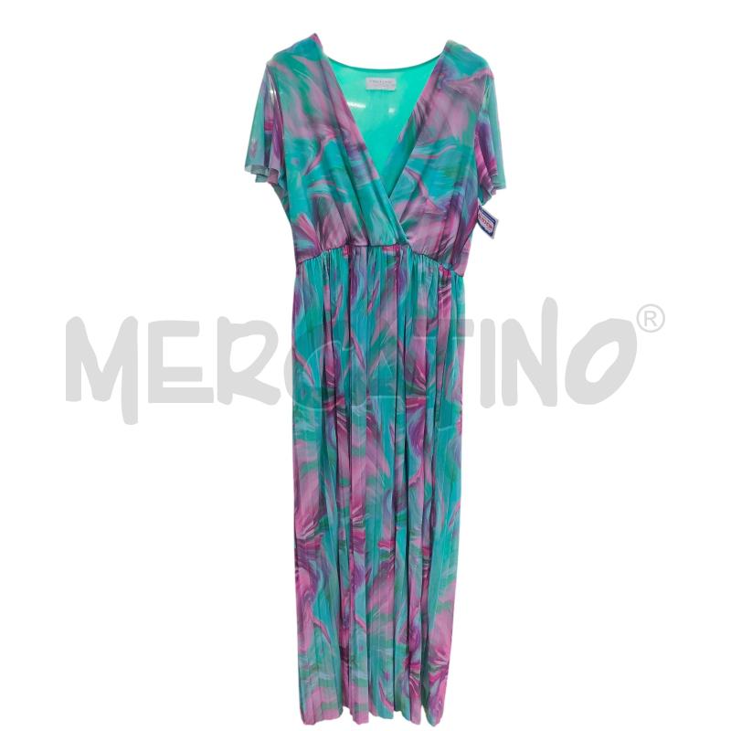 VESTITO DONNA VERDE FUCSIA FIORELLA RUBI | Mercatino dell'Usato Atripalda 1
