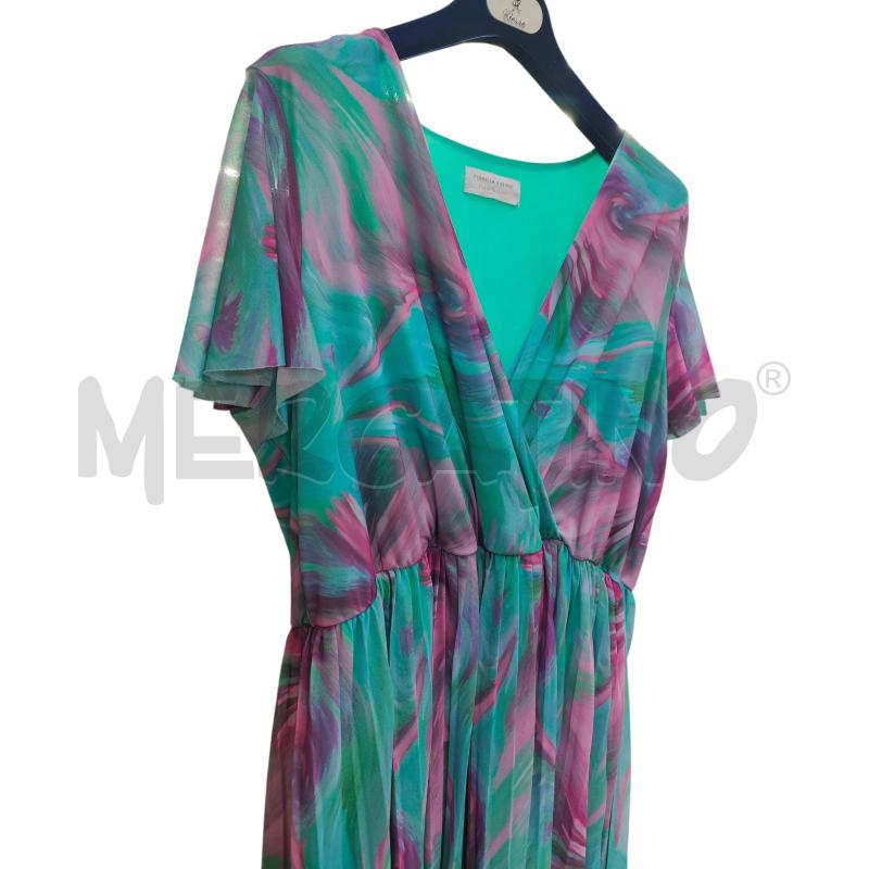 VESTITO DONNA VERDE FUCSIA FIORELLA RUBI | Mercatino dell'Usato Atripalda 3