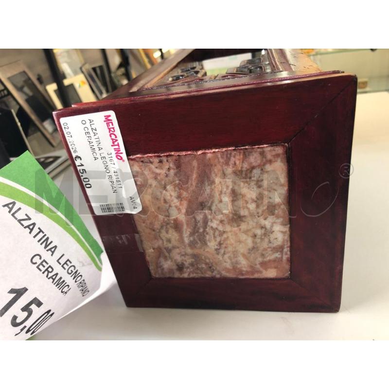 ALZATINA LEGNO RIPIANO CERAMICA  | Mercatino dell'Usato Avellino 3