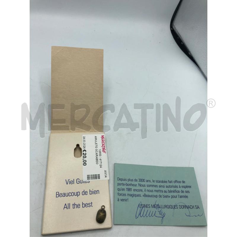 AMULETO SCARABEO | Mercatino dell'Usato Avellino 1