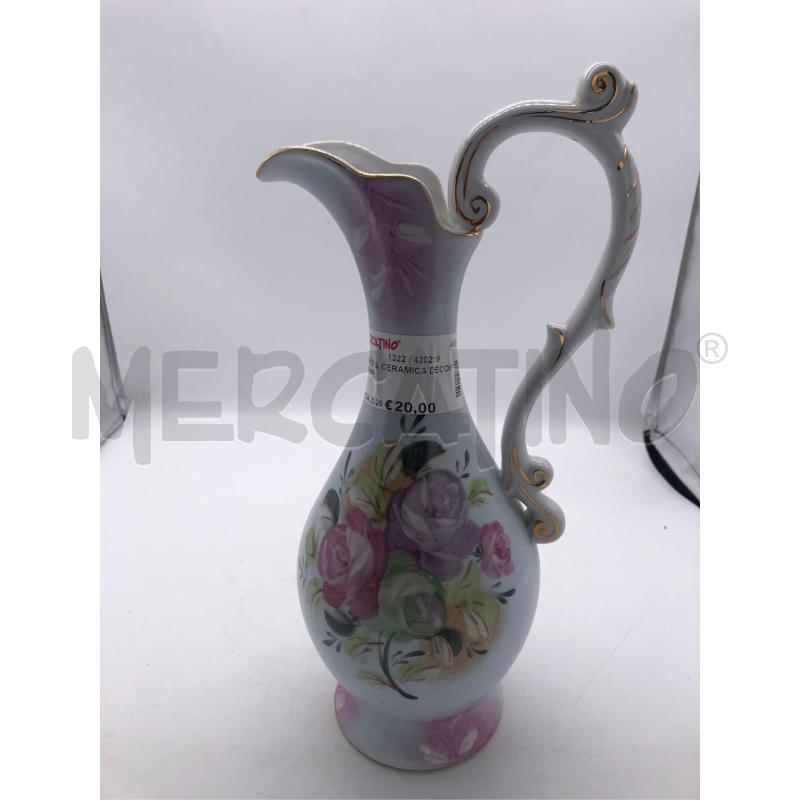 ANFORA CERAMICA DECORI FIORE | Mercatino dell'Usato Avellino 4