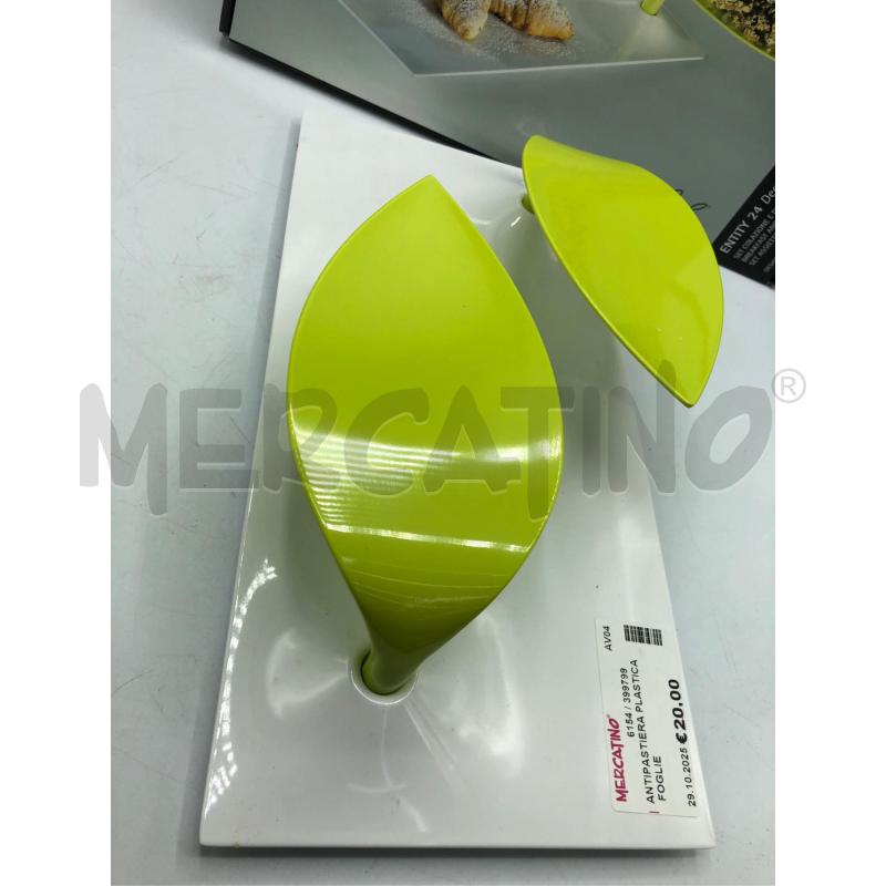 ANTIPASTIERA PLASTICA FOGLIE  | Mercatino dell'Usato Avellino 3