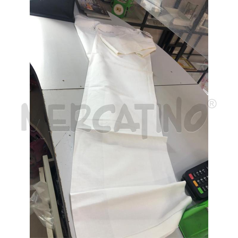ASCIUGA MANO LINO BIANCO RICAMO 2 PEZ | Mercatino dell'Usato Avellino 2