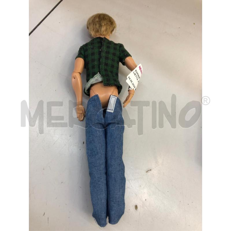 BARBIE KEN MATTEL MAGLIETTA A QUADRI VERDE NERA  | Mercatino dell'Usato Avellino 5