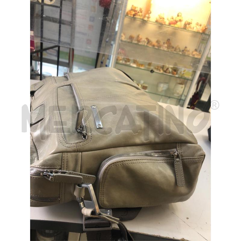 BORSA DONNA /UOMO LAVORO PIQUADRO PELLE GRIGIO  | Mercatino dell'Usato Avellino 2