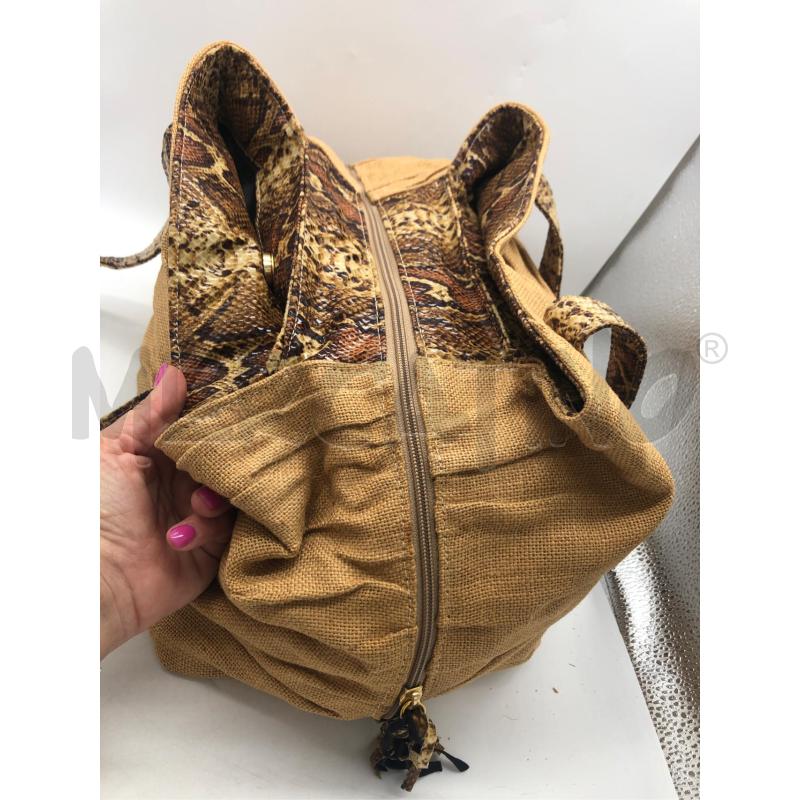 BORSA DONNA ANTONELLA GALASSO BEIGE SERPE  | Mercatino dell'Usato Avellino 2