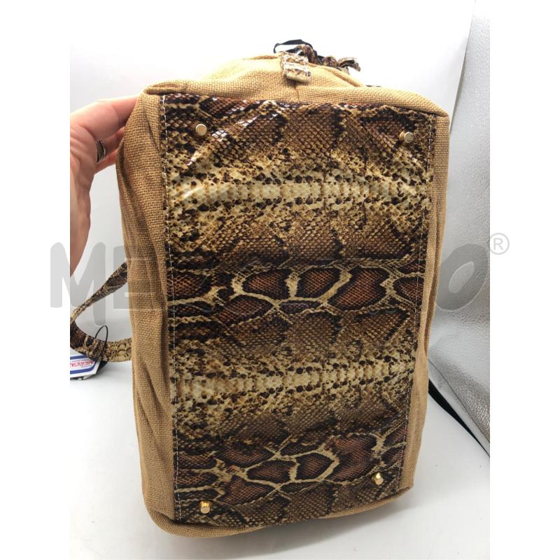 BORSA DONNA ANTONELLA GALASSO BEIGE SERPE  | Mercatino dell'Usato Avellino 3