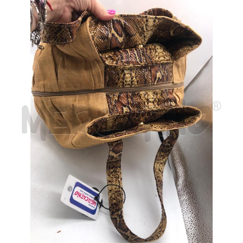 BORSA DONNA ANTONELLA GALASSO BEIGE SERPE  | Mercatino dell'Usato Avellino 4