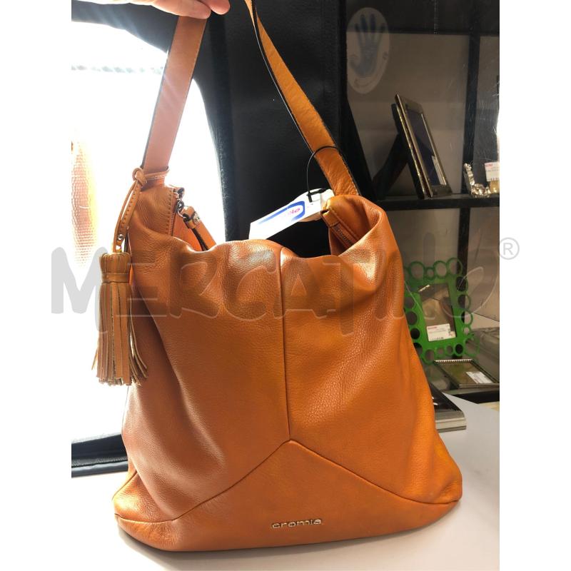 BORSA DONNA ARANCIO CROMIA PELLE | Mercatino dell'Usato Avellino 1