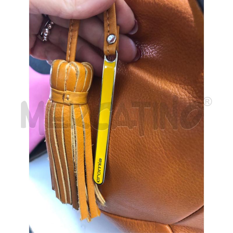 BORSA DONNA ARANCIO CROMIA PELLE | Mercatino dell'Usato Avellino 5