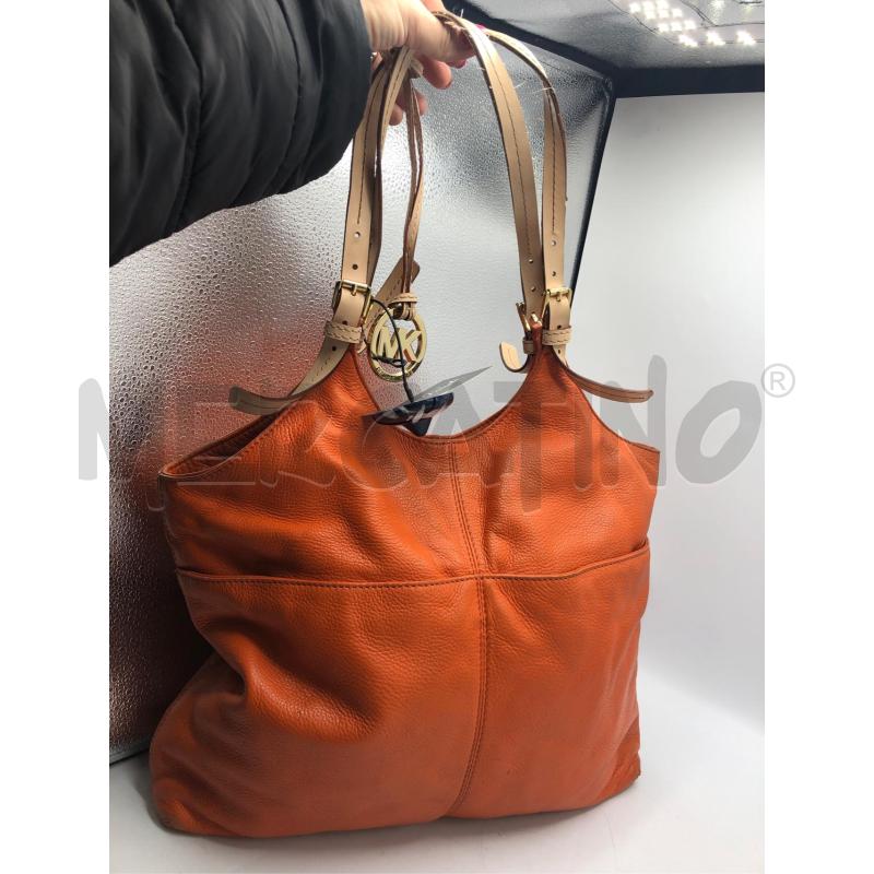 BORSA DONNA ARANCIO MICAHEL KORS  | Mercatino dell'Usato Avellino 1