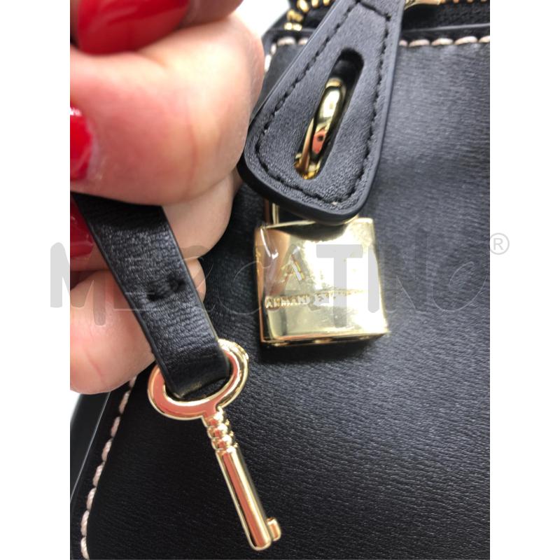 BORSA DONNA ARMANI EXCHANGE NERA STOFFA  | Mercatino dell'Usato Avellino 2