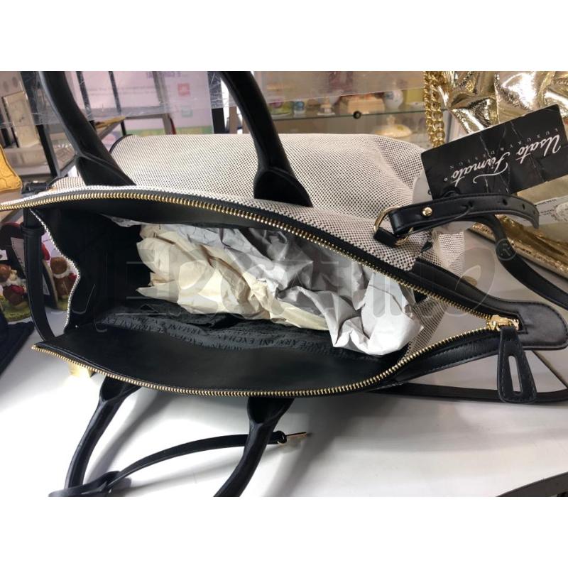 BORSA DONNA ARMANI EXCHANGE NERA STOFFA  | Mercatino dell'Usato Avellino 4