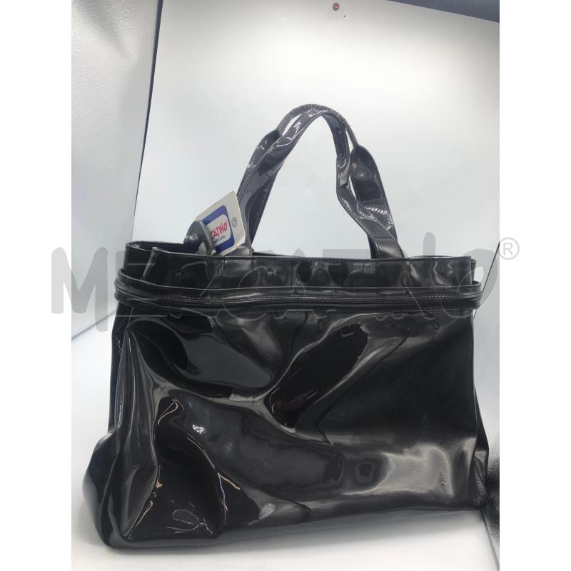 BORSA DONNA ARMANI JEANS NERA LUCIDO  | Mercatino dell'Usato Avellino 3