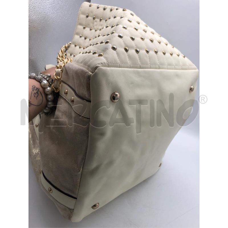 BORSA DONNA BEIGE BORCHIE INT MACULAT  | Mercatino dell'Usato Avellino 2