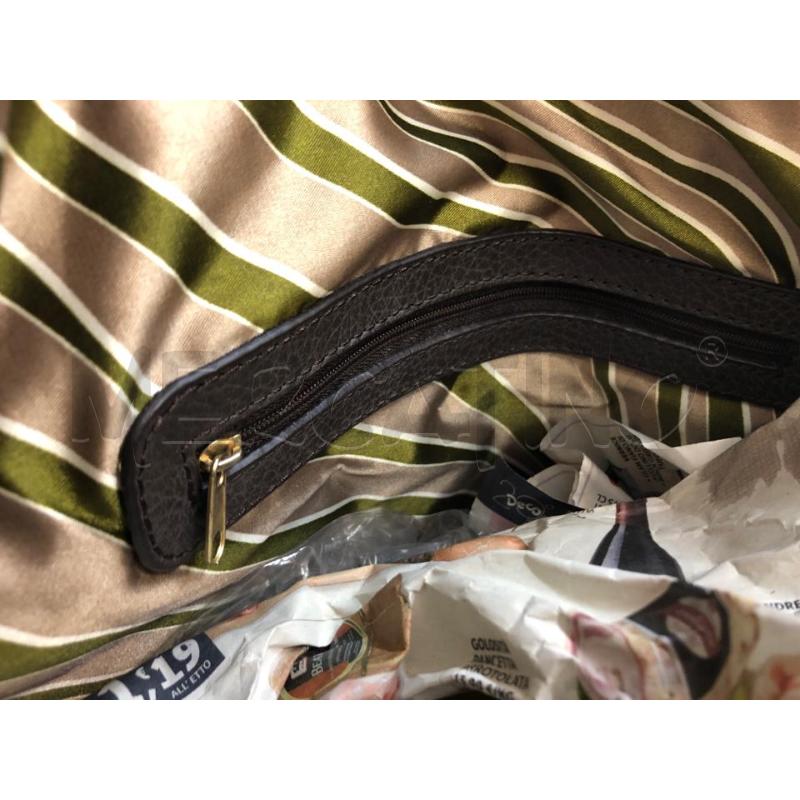 BORSA DONNA BEIGE MANICO MARRONE  | Mercatino dell'Usato Avellino 4