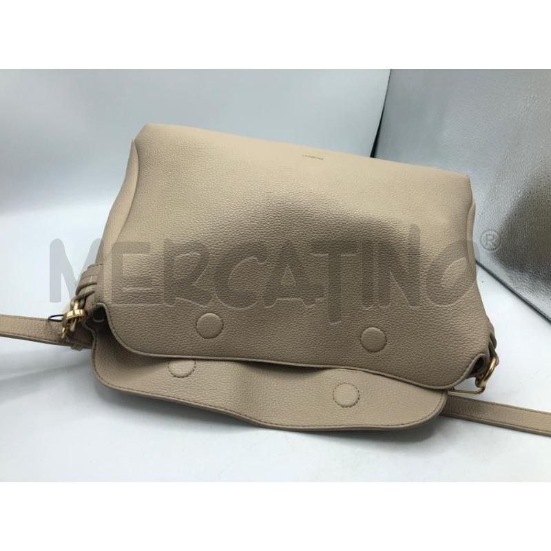 BORSA DONNA BEIGE MIRIADE CHIUSURA CALAMIT | Mercatino dell'Usato Avellino 2