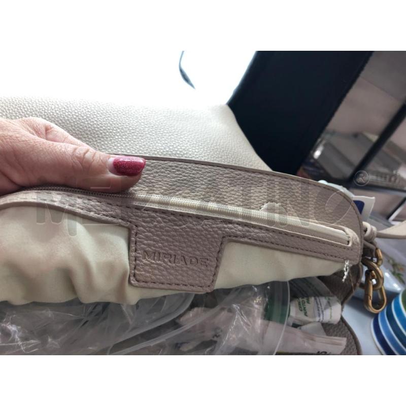 BORSA DONNA BEIGE MIRIADE CHIUSURA CALAMIT | Mercatino dell'Usato Avellino 4