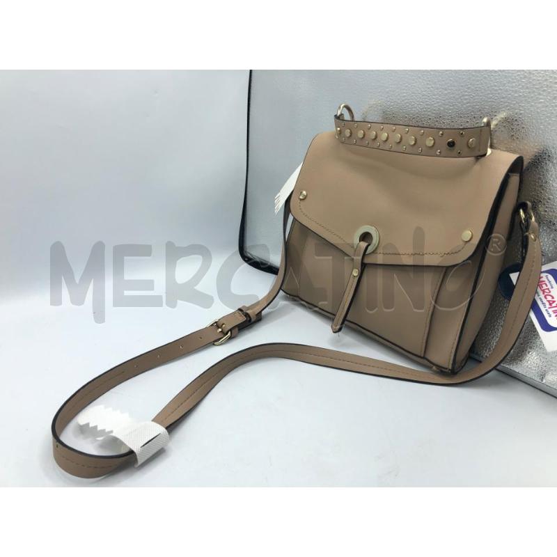 BORSA DONNA BEIGE ZARA TRACOLLA | Mercatino dell'Usato Avellino 1