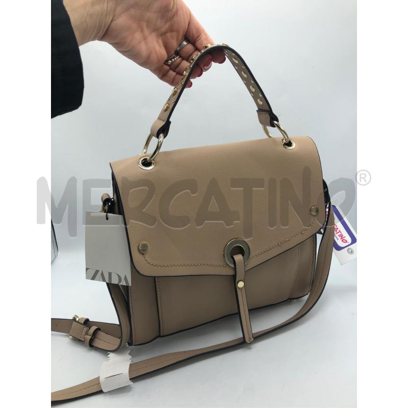 BORSA DONNA BEIGE ZARA TRACOLLA | Mercatino dell'Usato Avellino 2