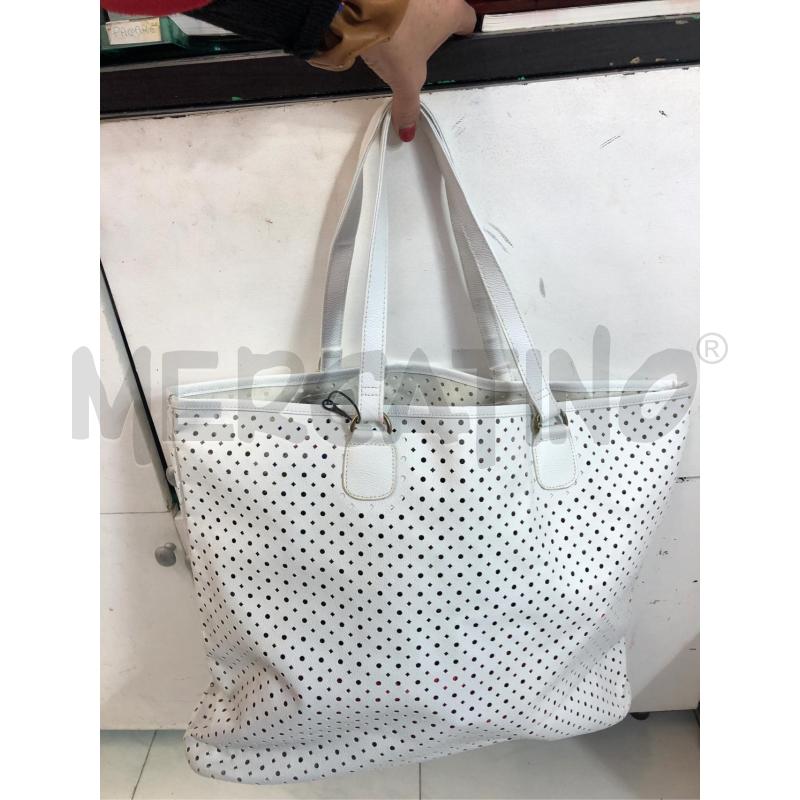 BORSA DONNA BIANCA TRAF  | Mercatino dell'Usato Avellino 1