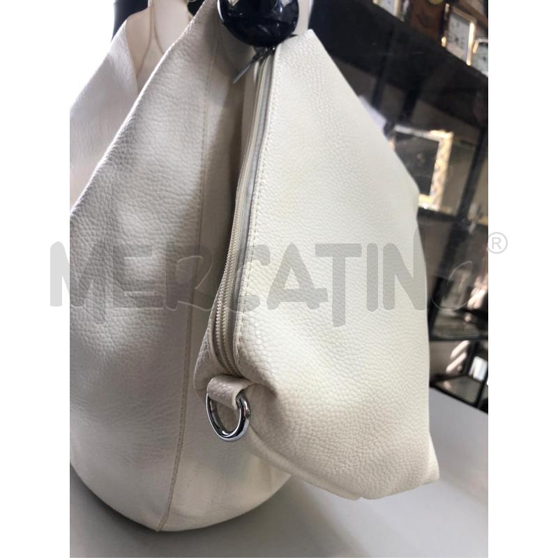 BORSA DONNA BIANCO PIU BORS EC PEL | Mercatino dell'Usato Avellino 2