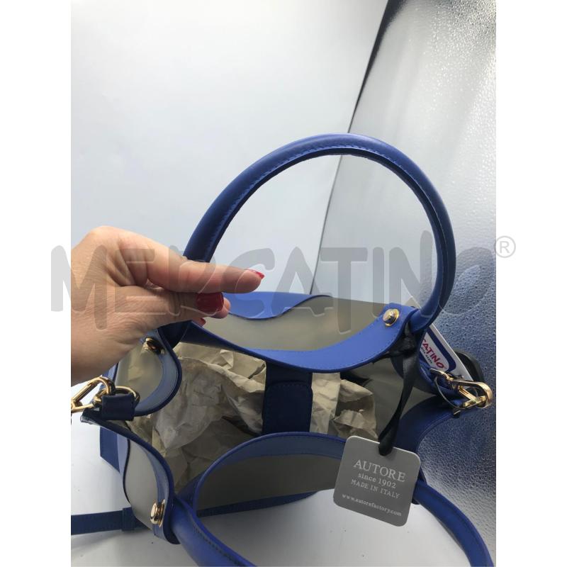 BORSA DONNA BLU AUTORE SECCHIELLO  | Mercatino dell'Usato Avellino 2