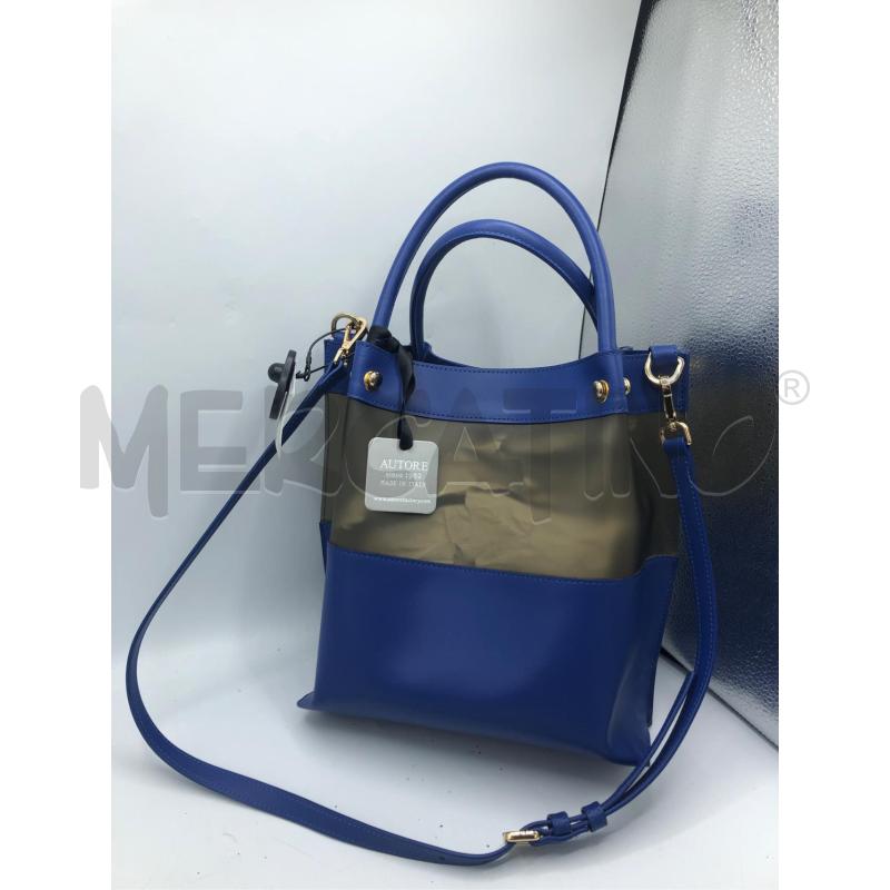 BORSA DONNA BLU AUTORE SECCHIELLO  | Mercatino dell'Usato Avellino 3