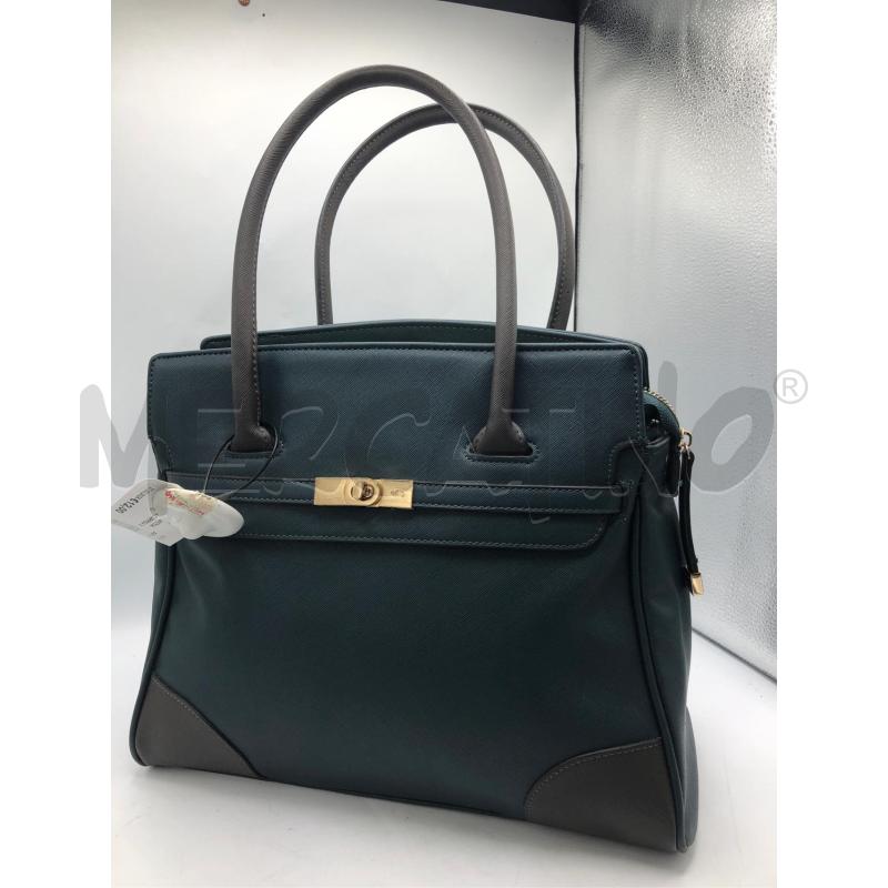BORSA DONNA CARPISA VERDE GRIGIO  | Mercatino dell'Usato Avellino 1