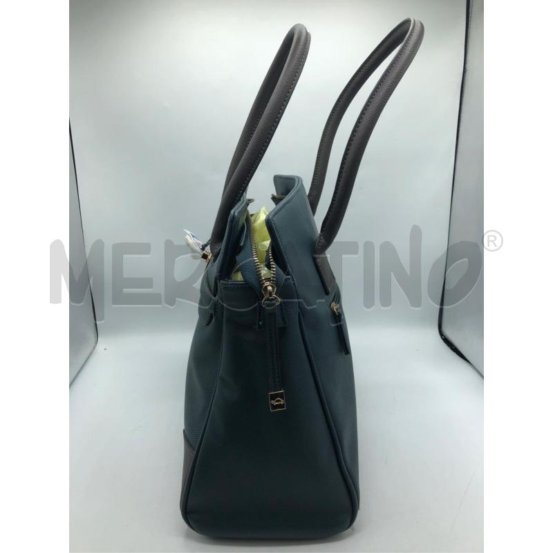 BORSA DONNA CARPISA VERDE GRIGIO  | Mercatino dell'Usato Avellino 2