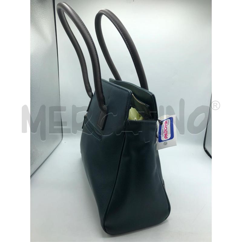 BORSA DONNA CARPISA VERDE GRIGIO  | Mercatino dell'Usato Avellino 4