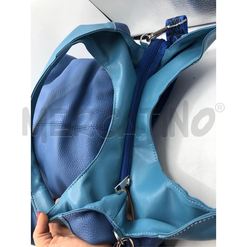 BORSA DONNA CEL BLU VERA PELLE | Mercatino dell'Usato Avellino 2
