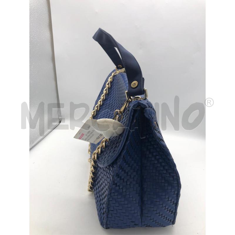 BORSA DONNA COBALTO INTRECCIATA LE FILLE DES FLEURS | Mercatino dell'Usato Avellino 2