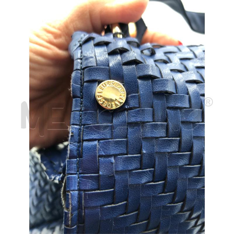 BORSA DONNA COBALTO INTRECCIATA LE FILLE DES FLEURS | Mercatino dell'Usato Avellino 4