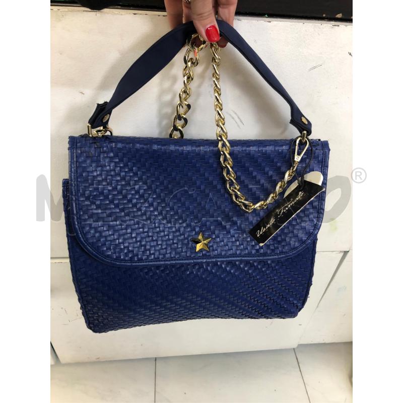 BORSA DONNA COBALTO INTRECCIATA LE FILLE DES FLEURS | Mercatino dell'Usato Avellino 5
