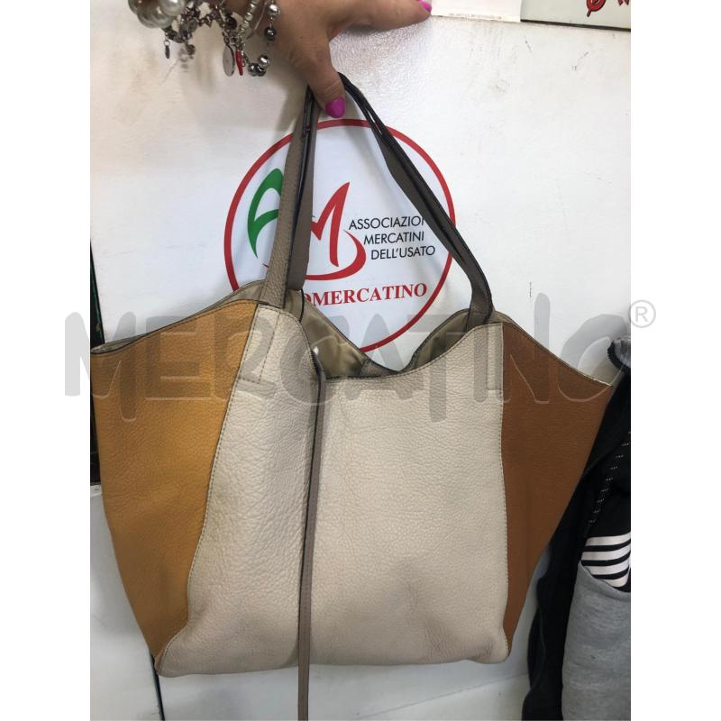 BORSA DONNA COCCINELLA PELLE BEIGI GIALLA MARR PIU BOR | Mercatino dell'Usato Avellino 1