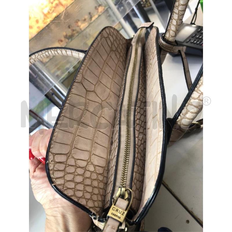 BORSA DONNA COCCO BEIGE CRUZ CARPISA | Mercatino dell'Usato Avellino 4