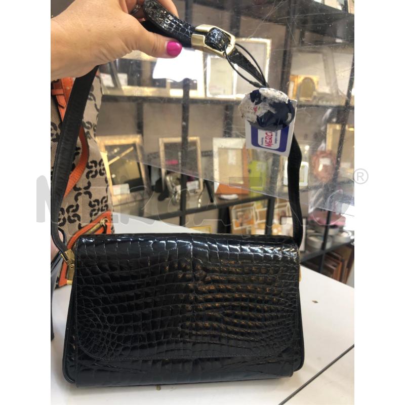 BORSA DONNA COCCO NERA LUCIDA  | Mercatino dell'Usato Avellino 1