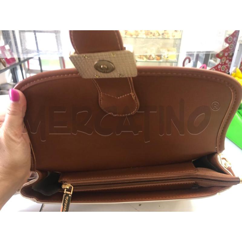 BORSA DONNA COCONUDA BEIGE BIANCA  | Mercatino dell'Usato Avellino 4