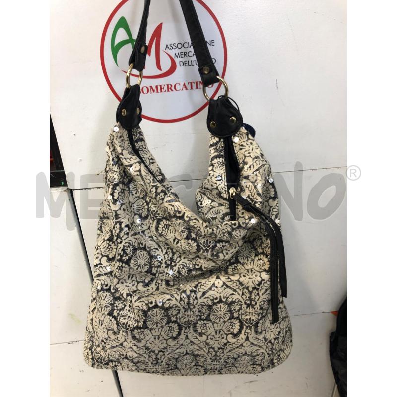 BORSA DONNA DAMASC BLU PANNA  | Mercatino dell'Usato Avellino 1