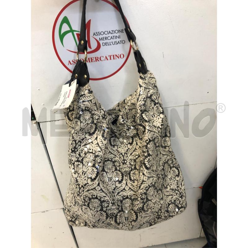 BORSA DONNA DAMASC BLU PANNA  | Mercatino dell'Usato Avellino 2