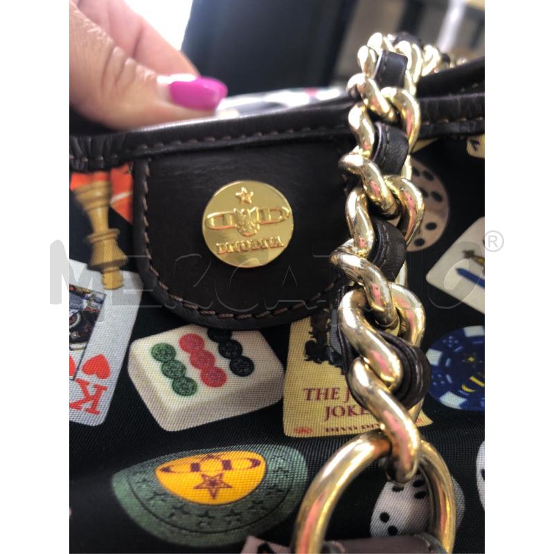 BORSA DONNA DIVO DIVA NERA FAN CARTE DA GIOCO  | Mercatino dell'Usato Avellino 2