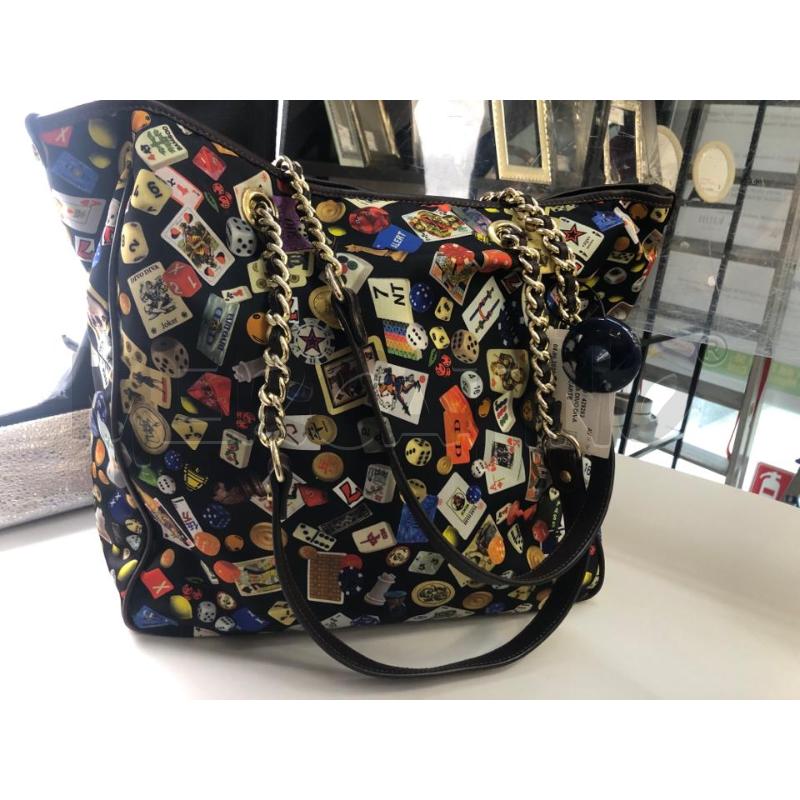 BORSA DONNA DIVO DIVA NERA FAN CARTE DA GIOCO  | Mercatino dell'Usato Avellino 4
