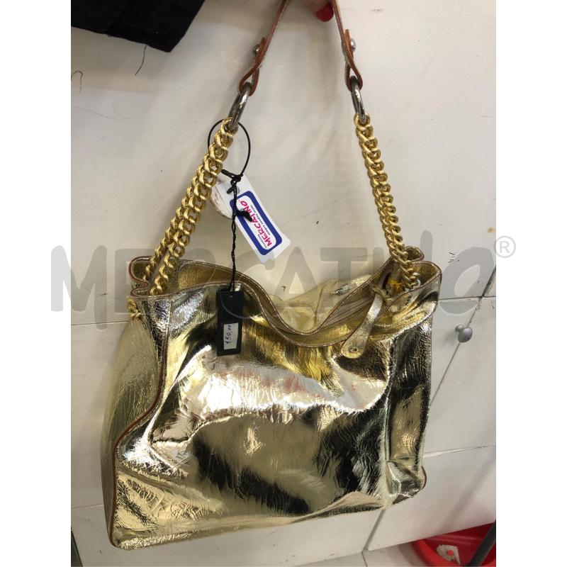 BORSA DONNA DORATA CATENA GIANNOTTI  | Mercatino dell'Usato Avellino 5