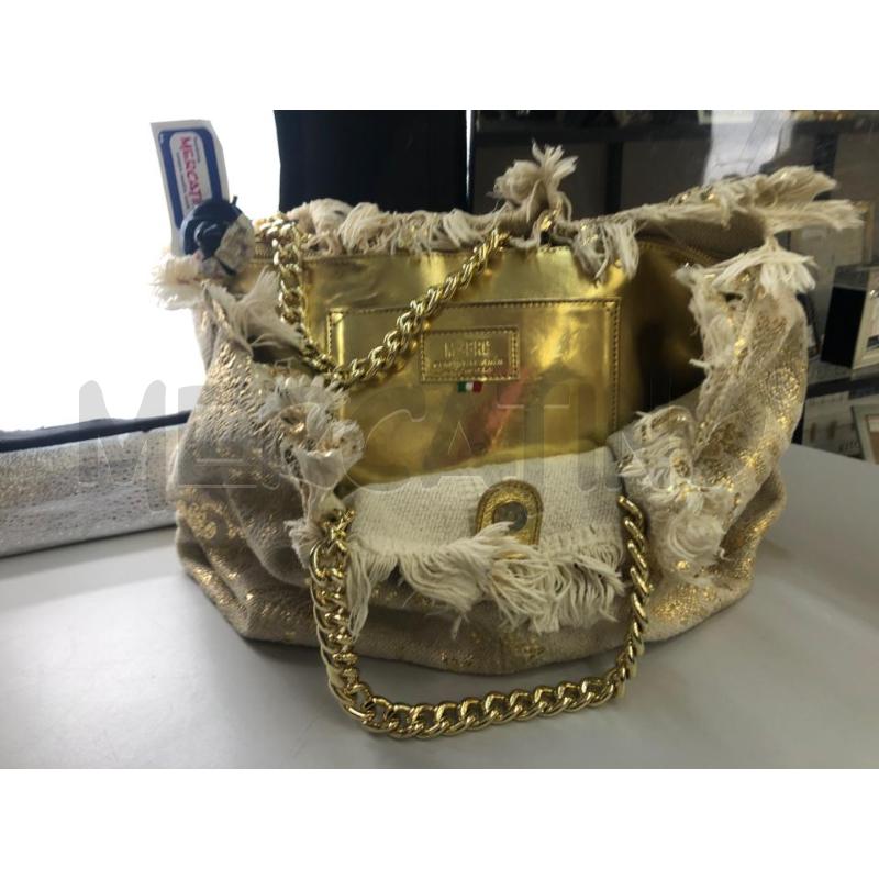 BORSA DONNA DORATA +SACCA MANICO CATENA | Mercatino dell'Usato Avellino 3