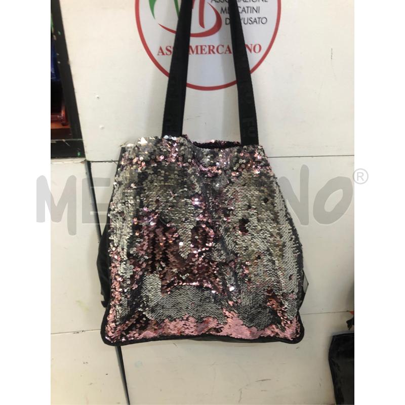BORSA DONNA FREDDY NERA PAILLETTES ROSA | Mercatino dell'Usato Avellino 1
