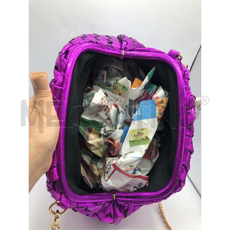 BORSA DONNA FUCS INTRECCIO LAMINAT BOCCONC | Mercatino dell'Usato Avellino 3