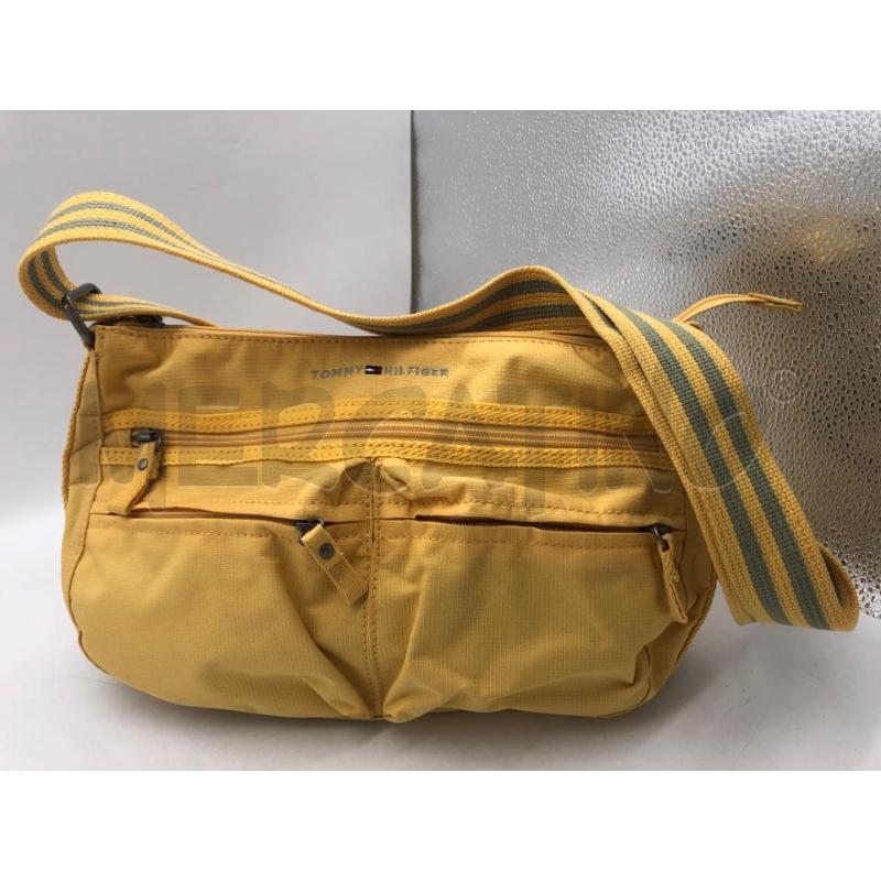 BORSA DONNA GIALLA TELA TOMMY HILFIGER | Mercatino dell'Usato Avellino 1